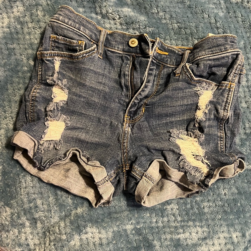 ⚡️ hollister high waist jean short stretch